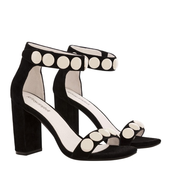 Jeffrey Campbell Shoes - Jeffrey Campbell Black Suede Studded Heels 9.5